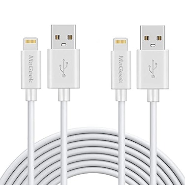 MaGeek iPhone Charger 10 ft 2Pack 10 feet Apple MFi Certified Lightning to USB Cable Charge Cord for iPhone 14131211ProSEXSXS MaxXRX8 Plus76S PlusiPad Pro Air White