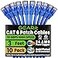 GEARit Cat 6 Ethernet Patch Cable 3 ft Blue 10 Pack Cat6 Patch Cables 3ft BlueEthernet Patch Cable 10Gbps 550MHz 24AWG Pure Copper Snagless Gold Plated RJ45 for Router Server Router PC
