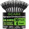 GEARit Cat 6 Ethernet Patch Cable 6 ft Black 10 Pack Cat6 Patch Cables 6ft BlackEthernet Patch Cable 10Gbps 550MHz 24AWG Pure Copper Snagless Gold Plated RJ45 for Router Server Router PC