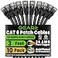GEARit Cat 6 Ethernet Patch Cable 3 ft Black 10 Pack Cat6 Patch Cables 3ft BlackEthernet Patch Cable 10Gbps 550MHz 24AWG Pure Copper Snagless Gold Plated RJ45 for Router Server Router PC