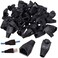 OLIREXD 100Pcs RJ45 Strain Relief Boots Set Anti Tangle RJ45 Boots Soft ABS Plastic Ethernet Network Cable Boot Compatible with CAT6 CAT5 CAT5E CAT6a Cable Black