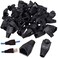 OLIREXD 100Pcs RJ45 Strain Relief Boots Set Anti Tangle RJ45 Boots Soft ABS Plastic Ethernet Network Cable Boot Compatible with CAT6 CAT5 CAT5E CAT6a Cable Black