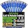 GEARit Cat 6 Ethernet Patch Cable 20 ft Blue 10 Pack Cat6 Patch Cables 20ft BlueEthernet Patch Cable 10Gbps 550MHz 24AWG Pure Copper Snagless Gold Plated RJ45 for Router Server Router PC