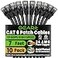 GEARit Cat 6 Ethernet Patch Cable 7 ft Black 10 Pack Cat6 Patch Cables 7ft BlackEthernet Patch Cable 10Gbps 550MHz 24AWG Pure Copper Snagless Gold Plated RJ45 for Router Server Router PC