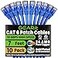 GEARit Cat 6 Ethernet Patch Cable 7 ft Blue 10 Pack Cat6 Patch Cables 7ft BlueEthernet Patch Cable 10Gbps 550MHz 24AWG Pure Copper Snagless Gold Plated RJ45 for Router Server Router PC