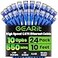 GEARit Cat 6 Ethernet Patch Cable 10 ft Blue 24Pack Cat6 Ethernet Patch Cables 10ft High Speed 24AWG 10Gbps RJ45 Snagless GoldPlated Ethernet Cable for Router Switch PC PS5 Gaming Server