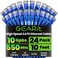 GEARit Cat 6 Ethernet Patch Cable 10 ft Blue 24Pack Cat6 Ethernet Patch Cables 10ft High Speed 24AWG 10Gbps RJ45 Snagless GoldPlated Ethernet Cable for Router Switch PC PS5 Gaming Server