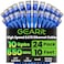 GEARit Cat 6 Ethernet Patch Cable 10 ft Blue 24Pack Cat6 Ethernet Patch Cables 10ft High Speed 24AWG 10Gbps RJ45 Snagless GoldPlated Ethernet Cable for Router Switch PC PS5 Gaming Server