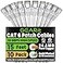 GEARit Cat 6 Ethernet Patch Cable 15 ft White 10 Pack Cat6 Patch Cables 15ft WhiteEthernet Patch Cable 10Gbps 550MHz 24AWG Pure Copper Snagless Gold Plated RJ45 for Router Server Router PC