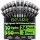 GEARit Cat 6 Ethernet Patch Cables 3 ft Black Cat 6 Ethernet Cables 3 ft 24Pack CAT6 High Speed 24AWG 10Gbps RJ45 Snagless GoldPlated Ethernet Cable for Router Switch PC PS5 Gaming Server