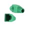 OLIREXD 100pcs RJ45 Strain Relief Boots Ethernet Network Connector Plug Cover Soft Plastic CAT6 CAT5 CAT5E CAT6aGreen