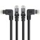 Cable Matters 10Gbps ComboPack 90 Degree Cat 6 Ethernet Cable 10ft Cat6 Right Angle Ethernet Cable 90Degree 270 Degree RightAngle RJ45 Connectors
