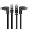 Cable Matters 10Gbps ComboPack 90 Degree Cat 6 Ethernet Cable 10ft Cat6 Right Angle Ethernet Cable 90Degree 270 Degree RightAngle RJ45 Connectors