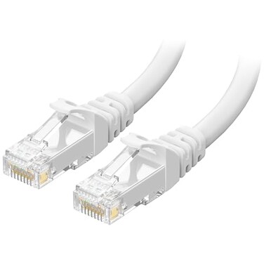 Cable Matters 10Gbps Snagless Cat 6 Ethernet Cable 30ft Cat 6 Cable Cat6 Cord Ethernet Cord White