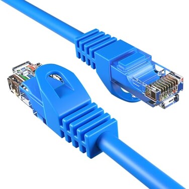Cables Direct Online Cat6 7FT Network Ethernet Patch Cable 550Mhz Internet Wire Backwards Compatible with Cat5 for PC Modem Router Consoles for Home and Office Blue