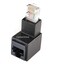 CABLESONLINE.COM ATLANTIC CablesOnline Cat5eCat6 RJ45 Ethernet MaleFemale Right Angle Adapter Female to Male UR45K