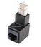 CABLESONLINE.COM ATLANTIC CablesOnline Cat5eCat6 RJ45 Ethernet MaleFemale Right Angle Adapter Female to Male UR45K
