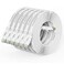 CableGeeker Cat 6 Ethernet Cable 5ft 6 Pack at a Cat5e Price but Higher Bandwidth Flat Internet Network Cables Cat6 Ethernet Patch Cable Short White Computer LAN Cable with Snagless RJ45 Connectors