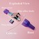 YAOTECH CAT7 Ethernet RJ45 Connectors Tool Free Shielded Punch Down End of CAT6ACAT6CAT5ECAT5 Network Cable No Crimp Male Plug Grounded Toolless DIY LAN Termination for EZ Fast Field Installation 2pcs