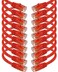 iMBAPrice 1 feet Cat6 Ethernet Network Patch Cable RJ45 Internet Cat 6 Cable 10 Pack Red Compatible with Personal Computer