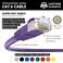 InstallerParts CAT6 Cable UTP Booted Purple 50 FT 1 Pack Professional Series 10Gbps Cat6 Patch Cable Cat 6 Patch Cable Cat6 Ethernet Cable Network Cable Internet Cable