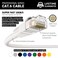 InstallerParts CAT6 Cable UTP Booted White 8 FT Professional Series 10Gbps Cat6 Ethernet Cable