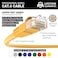 InstallerParts CAT6 Cable UTP Booted Yellow 10 FT 1 Pack Professional Series 10Gbps Cat6 Patch Cable Network Internet