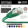 InstallerParts CAT6 Ethernet Cable 7 FT Green UTP Booted Professional Series 10 GigabitSec NetworkHigh Speed Internet Cable 550MHZ