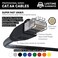 InstallerParts Ethernet Cable CAT6A Cable UTP Booted 15 FT Black Professional Series 10GigabitSec NetworkHigh Speed Internet Cable 550MHZ