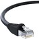 InstallerParts Ethernet Cable CAT6A Cable UTP Booted 15 FT Black Professional Series 10GigabitSec NetworkHigh Speed Internet Cable 550MHZ