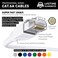 InstallerParts Ethernet Cable CAT6A Cable UTP Booted 15 FT White Professional Series 10GigabitSec NetworkHigh Speed Internet Cable 550MHZ