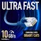 InstallerParts Ethernet Cable CAT6A Slim Cable UTP Booted 1 FT 10 Pack Black Professional Series 10GigabitSec NetworkHigh Speed Internet Cable 550MHZ 28AWG