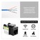 iwillink 10Gbps Cat6 Ethernet Coupler 90Degree Keystone Jack Adapter Black 10Pack