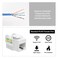 iwillink Iwillink 10Gbps Cat6 Keystone Jack 10Pack RJ45 90Degree Ethernet Coupler Punch Down Adapter White