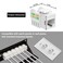 iwillink Iwillink 10Gbps Cat6 Keystone Jack 10Pack RJ45 90Degree Ethernet Coupler Punch Down Adapter White