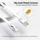 Jadaol Cat 6 Ethernet Cable 40 ft 10Gbps Support Cat8 Cat7 Network Flat RJ45 LAN Patch Cable HighSpeed Wired Internet Cable for Router Modem Switch Gaming Consoles PC Streaming Devices White