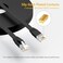 Jadaol Cat 6 Ethernet Cable 50 ft 10Gbps Support Cat8 Cat7 Network Flat RJ45 LAN Patch Cable HighSpeed Wired Internet Cable for Router Modem Switch Gaming Consoles PC Streaming Devices Black