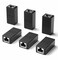 LVY Ethernet Extender RJ45 Couplers Network Cable Coupler Cat 5 Coupling Lnternet Female to Female Connector Lnline Coupler for Cat5 Cat5e Cat6e Cat7 Ethernet Extension Cable Black 6pcs