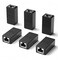 LVY Ethernet Extender RJ45 Couplers Network Cable Coupler Cat 5 Coupling Lnternet Female to Female Connector Lnline Coupler for Cat5 Cat5e Cat6e Cat7 Ethernet Extension Cable Black 6pcs