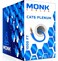 MONK CABLES CAT6 Plenum Cable 1000ft UTP 23AWG 550MHz DSX8000 Certified Most Certified Cable of The Whole Market Blue