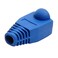 BLUESKY RilexAwhile 100 Pcs Blue Soft Plastic CAT5E CAT6 Ethernet RJ45 Cable Cap Connector Boots Plug Cover Strain Relief Boots Blue