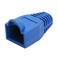 BLUESKY RilexAwhile 100 Pcs Blue Soft Plastic CAT5E CAT6 Ethernet RJ45 Cable Cap Connector Boots Plug Cover Strain Relief Boots Blue