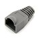 BLUESKY RilexAwhile 100 Pcs Gray Soft Plastic CAT5E CAT6 Ethernet RJ45 Cable Cap Connector Boots Plug Cover Strain Relief Boots Gray