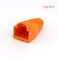 BLUESKY RilexAwhile 100 Pcs Orange Soft Plastic CAT5E CAT6 Ethernet RJ45 Cable Cap Connector Boots Plug Cover Strain Relief Boots Orange
