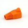 BLUESKY RilexAwhile 100 Pcs Orange Soft Plastic CAT5E CAT6 Ethernet RJ45 Cable Cap Connector Boots Plug Cover Strain Relief Boots Orange