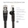StarTech.com StarTech 3ft CAT6 Ethernet Cable Black CAT 6 Gigabit Ethernet Wire 250Mhz 100W PoE RJ45 UTP Network Patch Cord Snagless with Strain Relief N6PATCH3BK