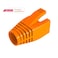 VIVOCH 50 Pcs Cat7 Cat7A Cat8 Strain Relief Boot RJ45 Plug Connector Cover Modular Network Plug Cap Cable Connector Boots Orange