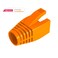 VIVOCH 50 Pcs Cat7 Cat7A Cat8 Strain Relief Boot RJ45 Plug Connector Cover Modular Network Plug Cap Cable Connector Boots Orange