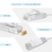 XINCA Cat6 Ethernet Cable 75 ft White Gigabit Flat Network LAN Cable with 40 pcs Cable Clips Snagless Rj45 Connectors for ComputerModemRouterXBox Faster Than Cat5eCat5