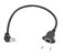 zdyCGTime Cat6e RJ45 Down Angle Male to Female Shielded Ethernet Network Screw Panel Mount Extension Cable 90 Degree Angle RJ45 Network Cable1ftDown